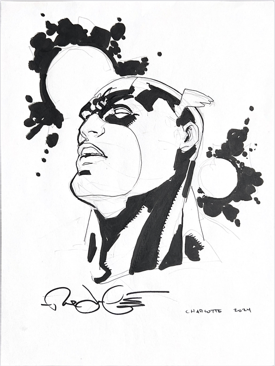 Rick Leonardi Captain America Original Art 9x12